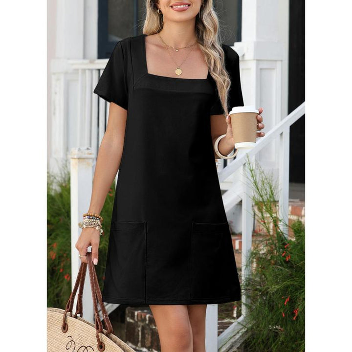 Short Sleeve Fitted Mini Dress