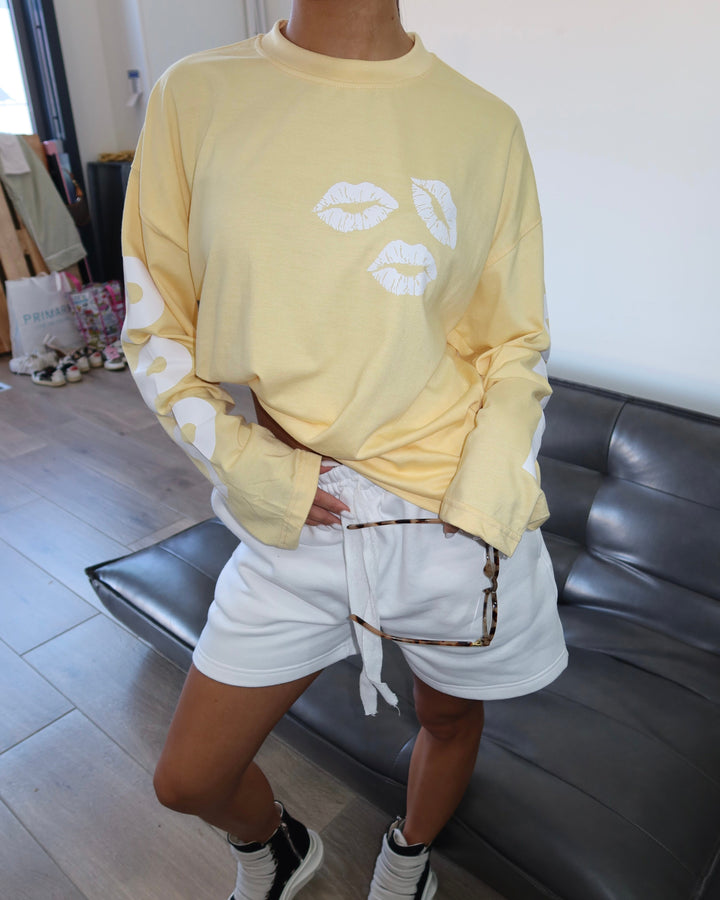 Priority longsleeve shirt butter yellow