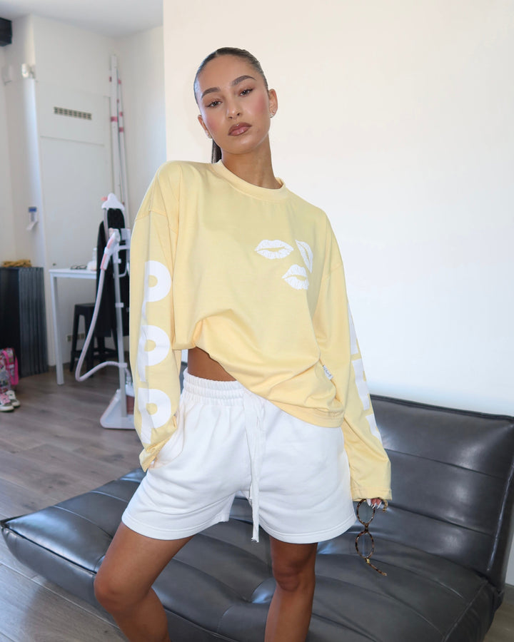 Priority longsleeve shirt butter yellow