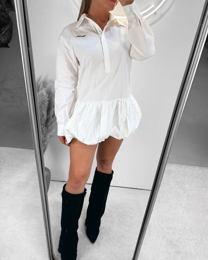 Inspired balloon dress petite white